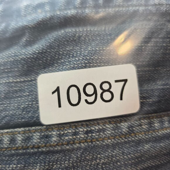 Womens Calvin Klein Jeans Blue Denim Jacket Button Front 100% Cotton Size M - Picture 6 of 6